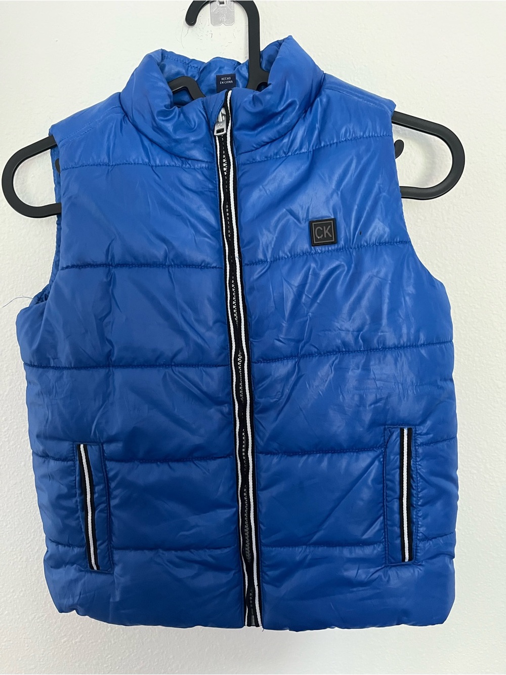 Calvin Klein Boys Blue Puffer Vest